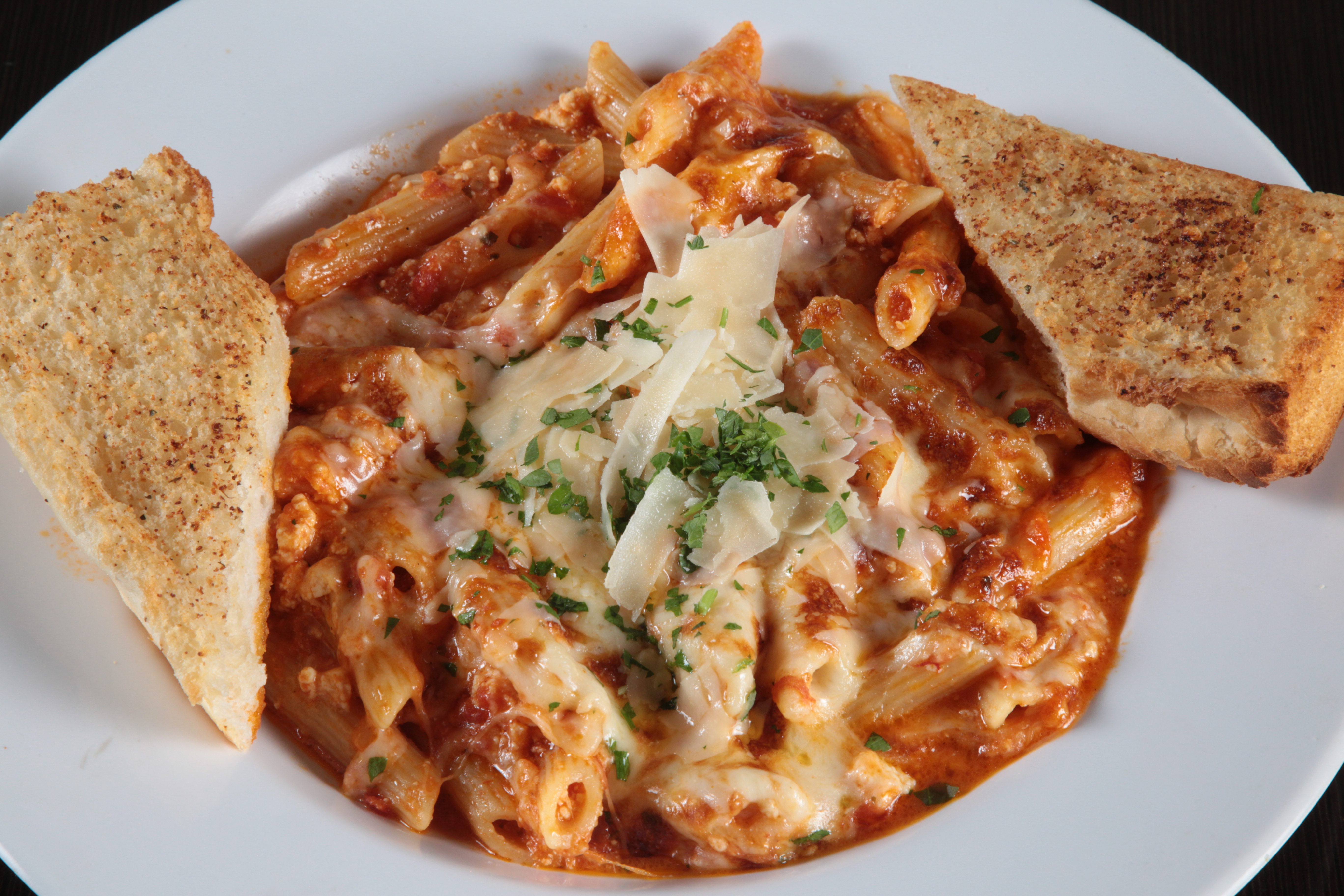 Three Cheese Baked Penne Pasta